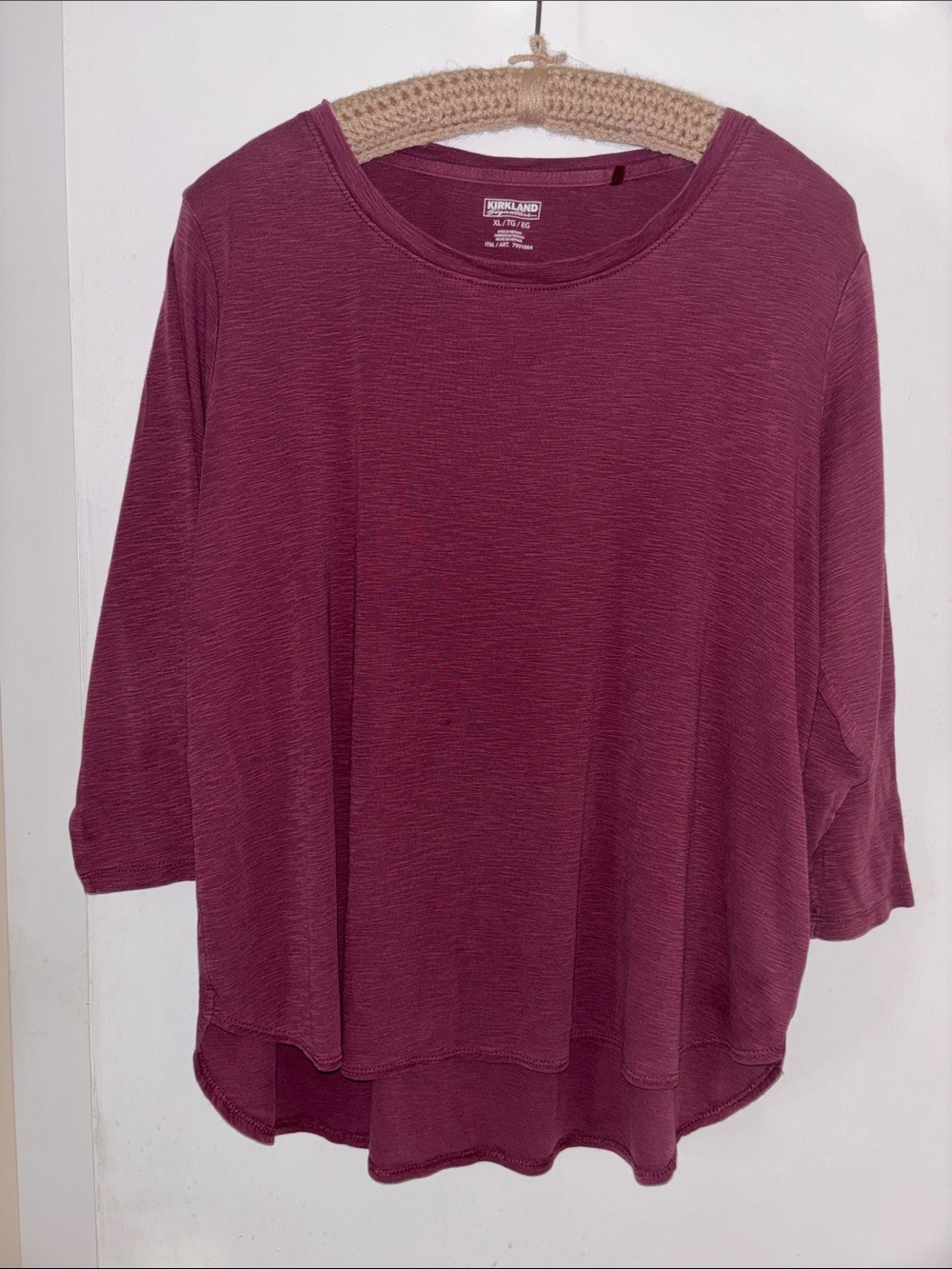 Kirkland Signature Women’s Plum Long Sleeve Tee